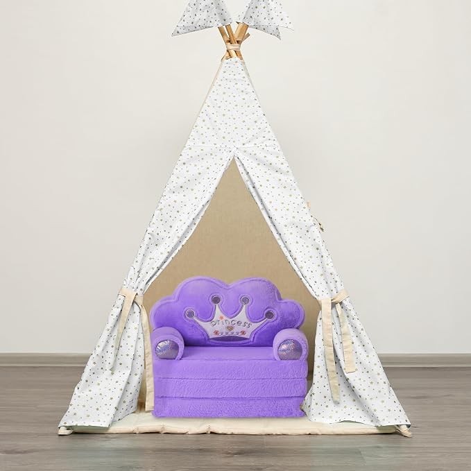 MOONBEEKI Toddler Chair Comfy，Foldable Princess Couch - Image 6