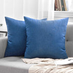 MIULEE Pack of 2 Decorative Outdoor Solid Waterproof Throw Pillow Covers Faux - Image 7