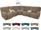100% Waterproof Sectional Recliner Couch Covers by ROFASVCO
