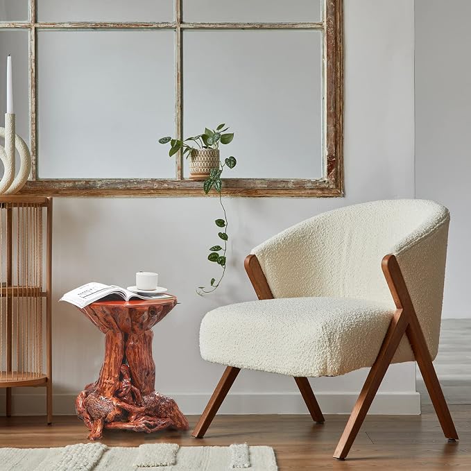 Aotea Crafts Rustic Azalea Tree Stump/Root End Table | Unique Wood Root Log - Image 6
