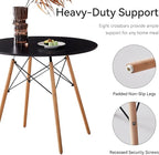 5-Piece Round Dining Table Set, Small 31.5" Kitchen Table Chairs Set of 4 Space - Image 6