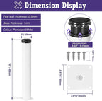 16 Inch Metal Furniture Legs Stainless Steel Adjustable Legs White Metal Legs - Image 5