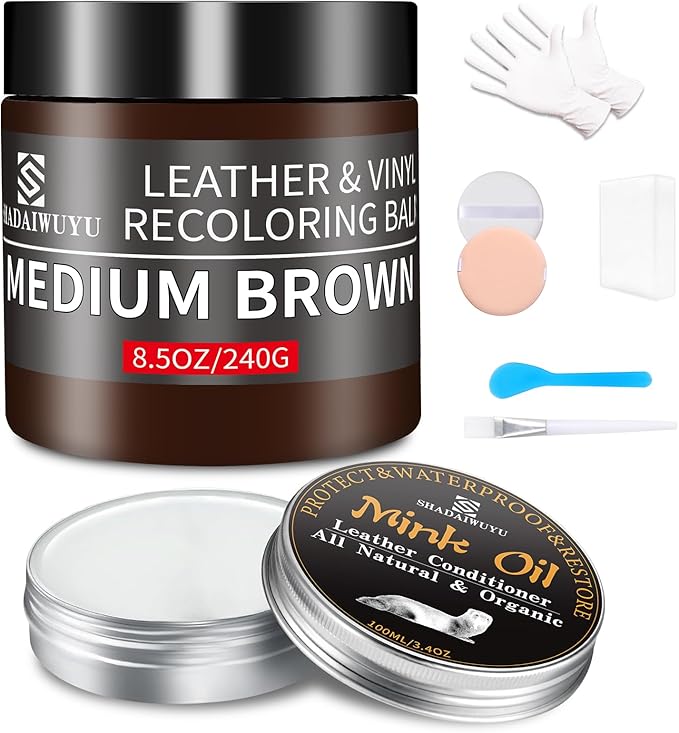 SHADAIWUYU 8.5oz Leather Recoloring Balm by SHADAIWUYU