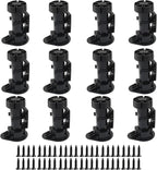 Jiozermi 12 Pack Black Plastic Cabinet Legs, Adjustable Furniture Feet - Image 5