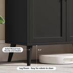 Keehusux 15.7" D Black Buffet Cabinet - Image 7