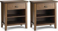 SIMPLIHOME Artisan Solid Wood 24 inch Wide Transitional-Style Bedside by SimpliHome