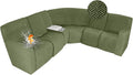 ALIECOM 100% Waterproof Recliner Sectional Couch Covers L Shape Stretch Corner by ALIECOM
