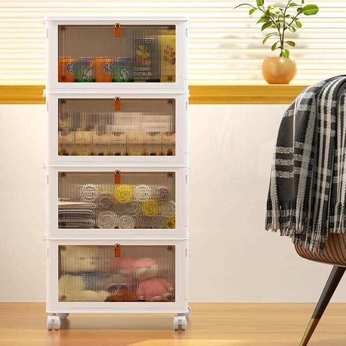 YFXCVSL 4 Tier Plastic Storage Bins - Image 6