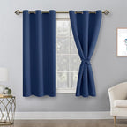 Blackout Curtains for Bedroom, 2 Drape Panels, 38 x 54 Inch | Light Blocking & - Image 8
