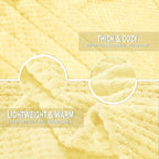 Exclusivo Mezcla Large Waffle Fleece Throw Blanket - Image 7