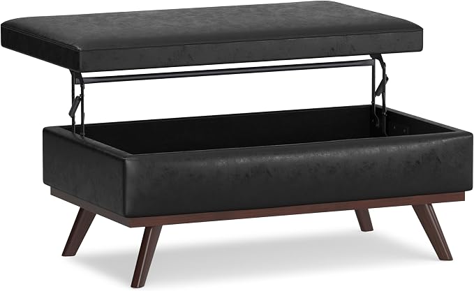 SIMPLIHOME Owen Lift Top Coffee Table Storage Ottoman by SimpliHome