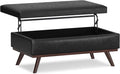 SIMPLIHOME Owen Lift Top Coffee Table Storage Ottoman by SimpliHome