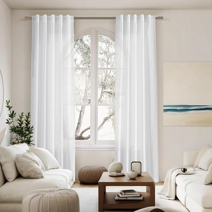 Kitchen Curtains Linen 36 Inch Length - Image 6