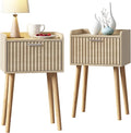 LAATOOREE Nightstand Set of 2, Small Bed Side Table by LAATOOREE