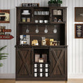4ever2buy 72" Farmhouse Coffee Bar Cabinet by 4ever2buy