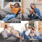 Bean Bag Chairs, Memory Foam Stuffing Bean Bag Chair - Image 6
