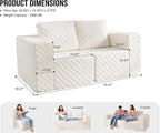 Modular Sectional Sofa 2 Seater Loveseat Modular Couch - Image 2