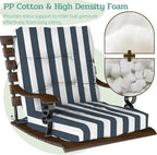 Outdoor Chair Cushion, High Back Soft Seat Pad, Indoor Outside Use, - Image 4