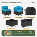 Aoxun 15 Piece Patio Furniture Set - Image 3