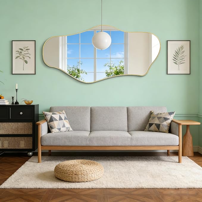 Large Irregular Mirror, Modern Organic Mirrors - Image 3