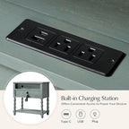 HULALA HOME Farmhouse Storage End Table Set of 2 - Image 3