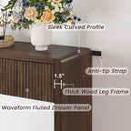 FATORRI Console Entryway Table, Narrow Wooden Sofa Table - Image 4