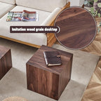 Coffee Table Set for 3, Modern Living Room Table Set, Wood Center Table Set - Image 5