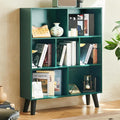 LEYAOYAO Cube Bookshelf 3 Tier Mid-Century Dark Green Modern Bookcase by LEYAOYAO-Findtheshiningpointofyourideallife%EF%BC%81