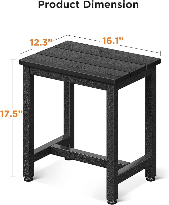ODK Outdoor Side Table, Adirondack Patio End Table - Image 3