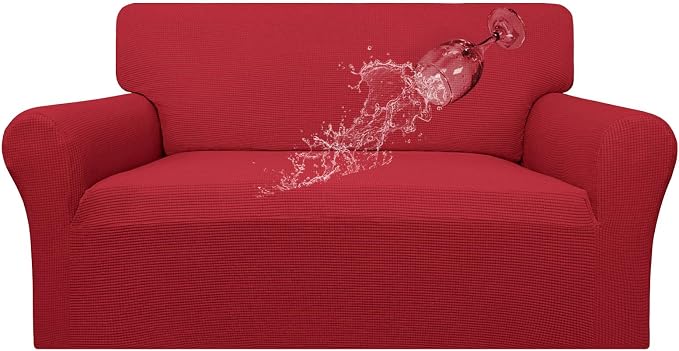 Easy-Going 100% Waterproof Loveseat Couch Cover Stretch Jacquard Sofa Cover | by Easy-Going