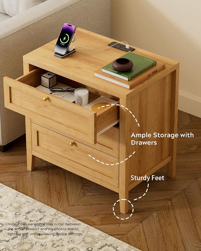 EYYTHUNG Large Nightstand Set of 2 - Image 6