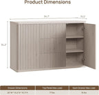 SICOTAS Buffet Cabinet with Storage 54.7" Large Modern Accent Storage Cabinet - Image 3