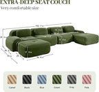Boneless Sectional Couch, No Assembly Required, 152.7” U Shaped Modular Cloud - Image 3