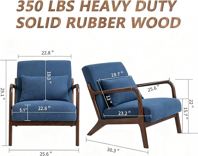 Mid Century Modern Accent Chair - Image 2