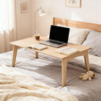JIKUGO Bamboo Folding Coffee Table No Assembly Required Japanese Floor Table - Image 4
