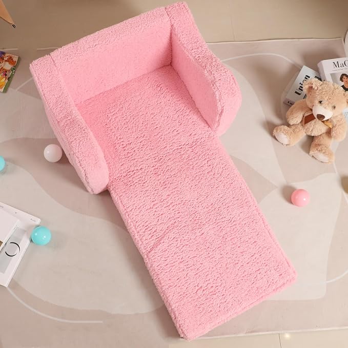 MOMCAYWEX Kids Sofa, 2-in-1 Flip-Out Foam Couch - Image 2