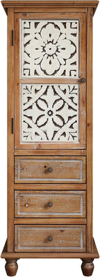 LKTART Solid Wood Accent Storage Cabinet - Image 3