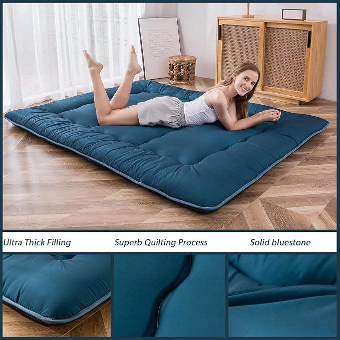 MAXYOYO Japanese Floor Mattress Futon Mattress, Thicken Sleeping Pad Foldable - Image 4