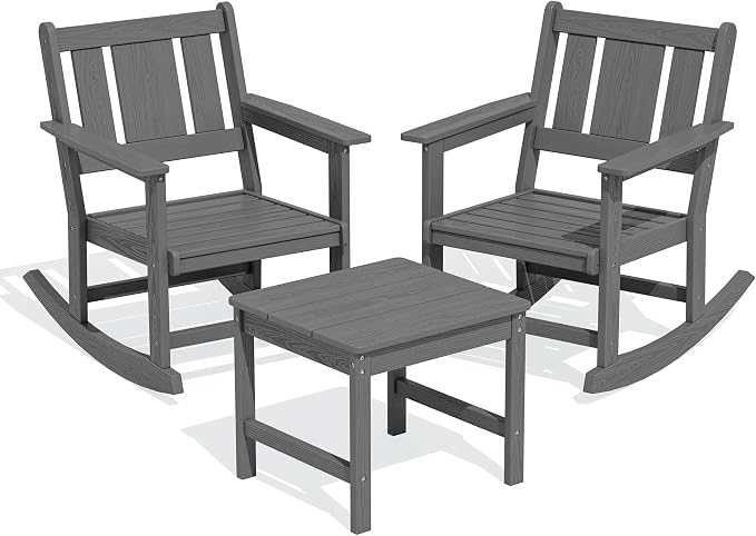 SERWALL Outdoor Rocking Chair Set of 2 - Image 3