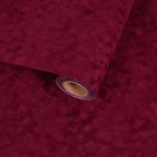 Dark Red Self Adhesive Velvet Flocking Liner, Soft Fabric Contact Paper by VaryFloral
