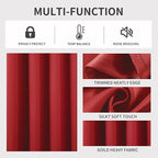 Joydeco Blackout Curtains 54 Inch Length 2 Panels Set, Thermal Insulated Long - Image 3