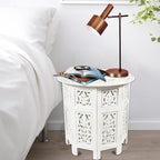 COTTON CRAFT Solid Wood Accent End Table - Image 7