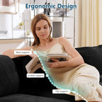 Boneless Sectional Couch, No Assembly Required, 117.3” L Shaped Modular Cloud - Image 4