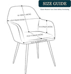 Yonus Dining Room Chair Slipcovers Parsons Chair Covers Sets Armchair Covers - Image 3