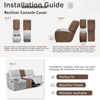 ALIECOM Recliner Sectional Couch Covers L Shape Stretch Corner Reclining - Image 6