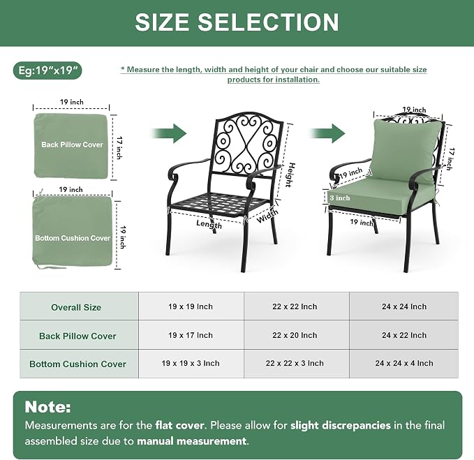 Summsun Waterproof Outdoor Patio Cushions - Image 7