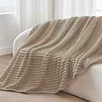 BEDELITE Ribbed Fleece Throw Blanket - Image 8