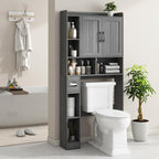 Vabches Over The Toilet Storage Cabinet, Farmhouse Storage Cabinet Over Toilet - Image 7