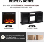 WLIVE Fireplace TV Stand for 65" TV, Entertainment Center - Image 9