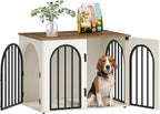 Hzuaneri 31.5'' Wooden Dog Crate Furniture, Indoor Dog Kennel Dogs Cage by Hzuaneri